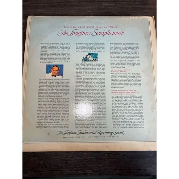 Vintage The Longines Symphonette Living Music Program Golden Twenties Record Alb - Picture 8 of 12